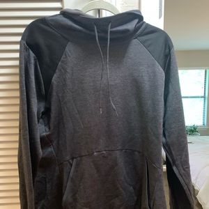 Grey workout hoodie.